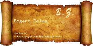 Bogert Zelma névjegykártya
